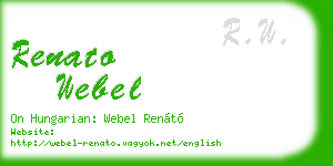 renato webel business card